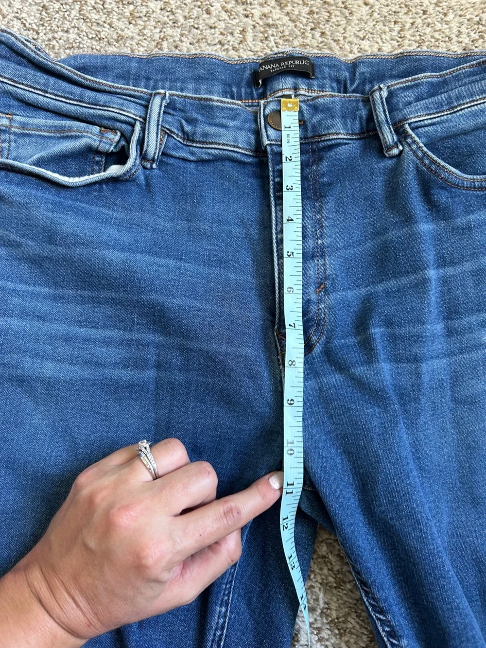 Banana Republic Tapered Fit Jeans Stretch Comfy Casual 36 X 32 Fall Denim